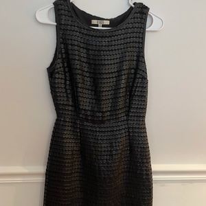 BB DAKOTA BLK FAUX LEATHER DRESS